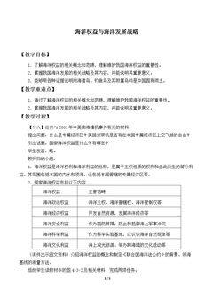 海洋权益与海洋发展战略