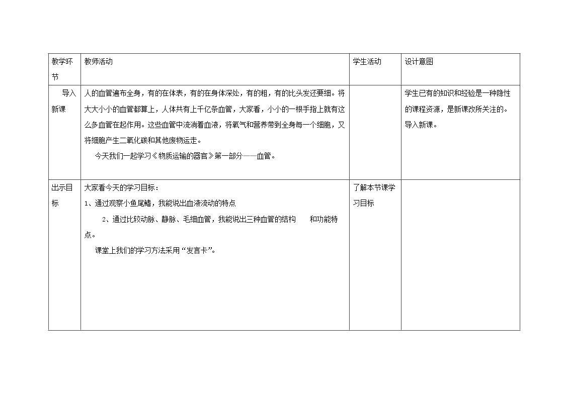 第二节　物质运输的器官