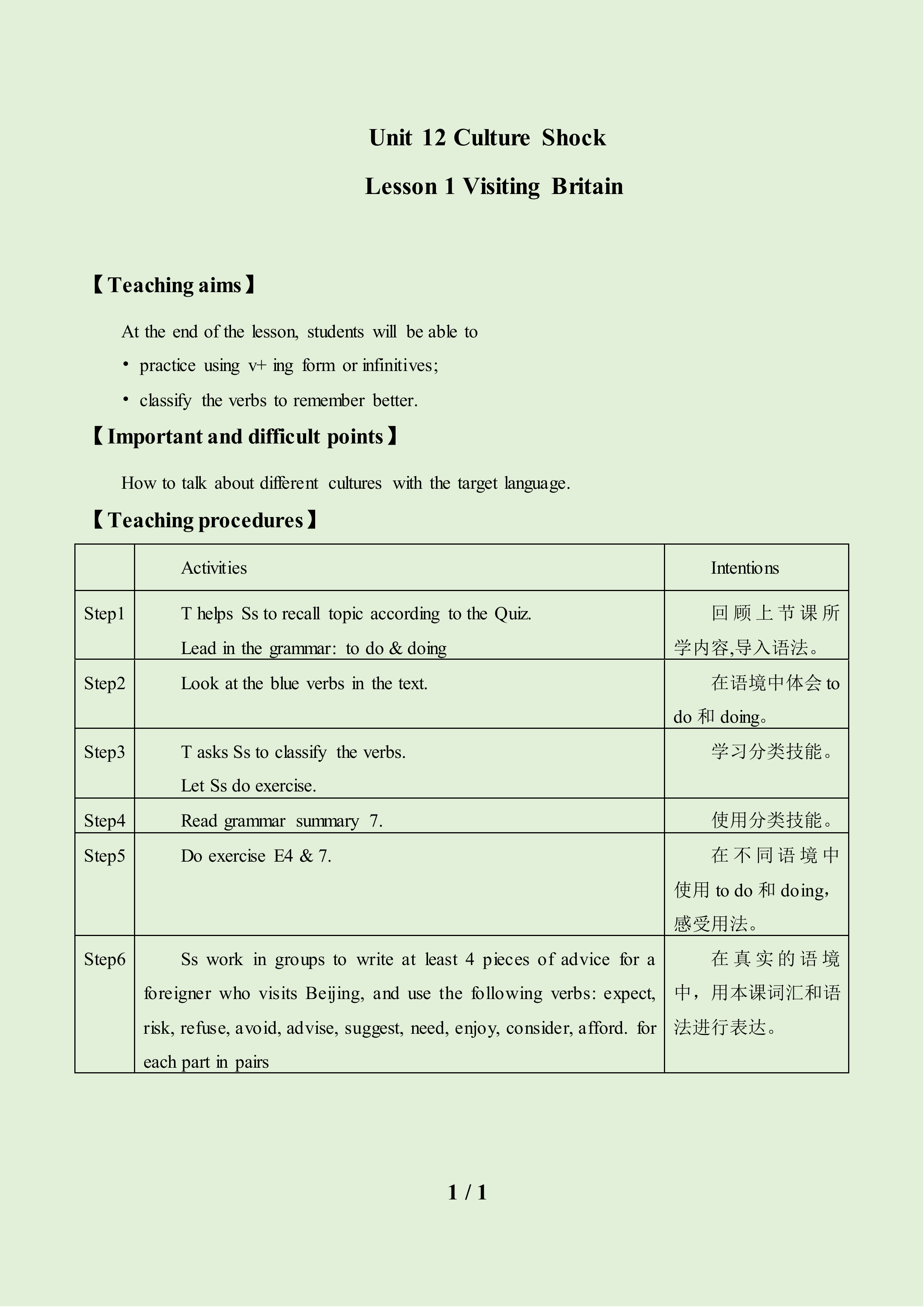 Lesson 1 Visiting Britain_教案3