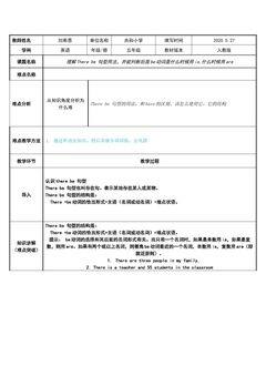 理解There be 句型用法,并能判断后面be动词是什么时候用is,什么时候用