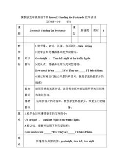 Lesson 15 Sending the Postcards