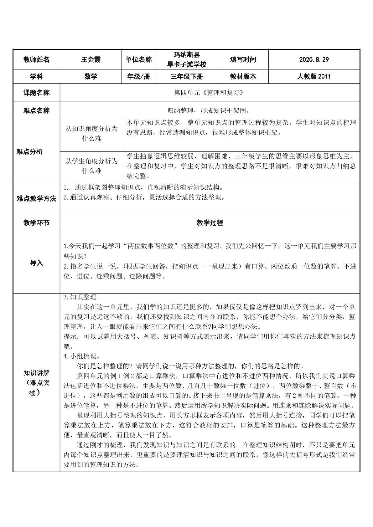 整理和复习