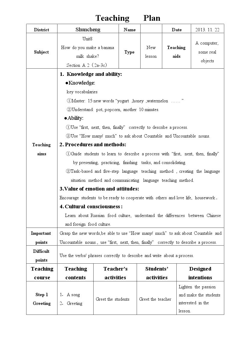 Section A Grammar focus  3a—3c