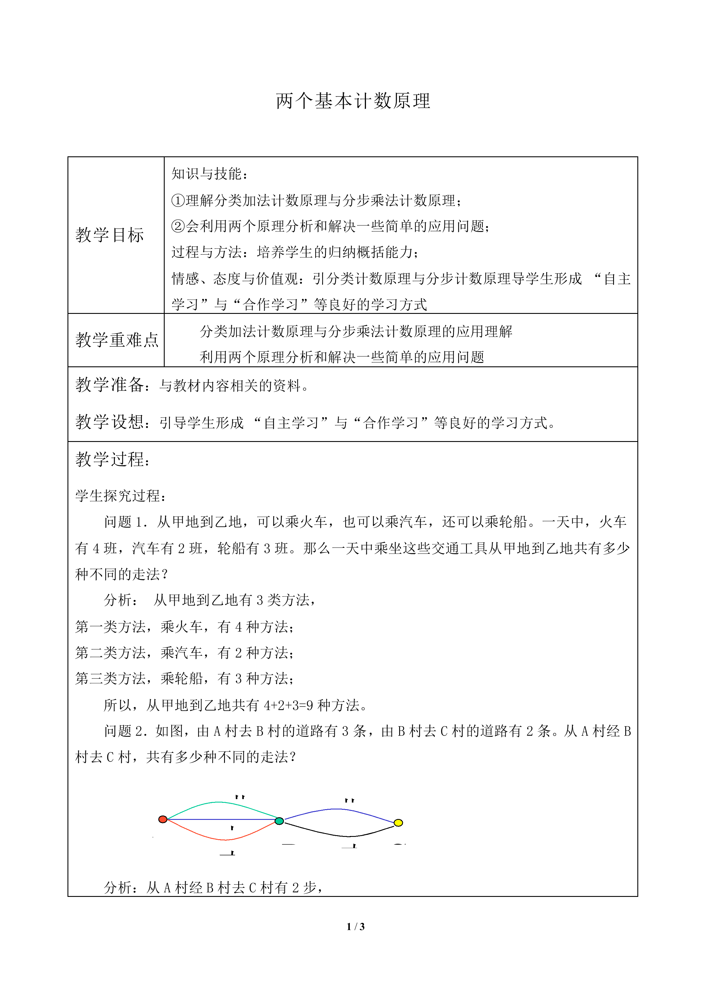 两个基本计数原理_教案1