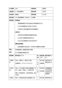 8.1 溶液的酸碱性