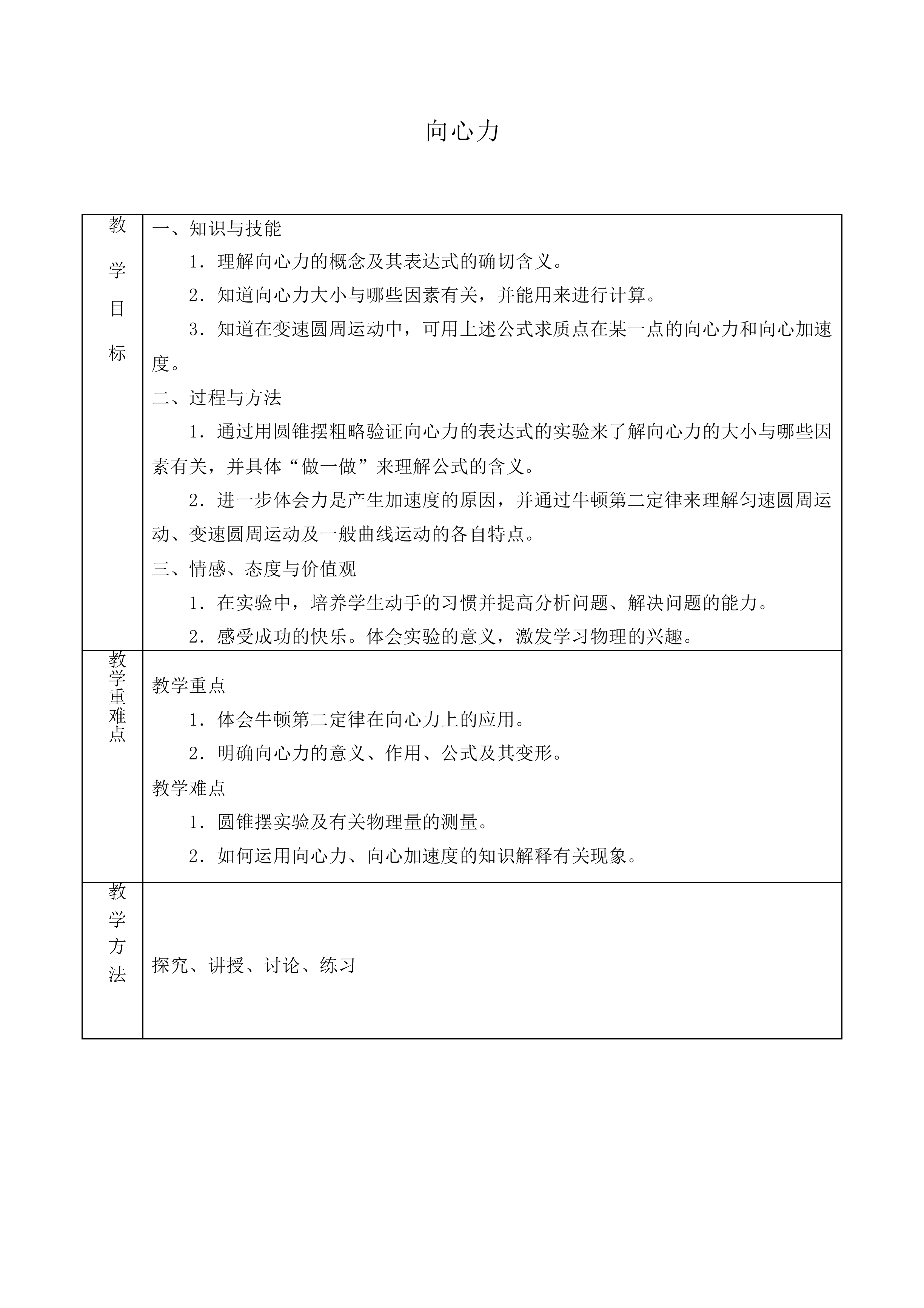向心力_教案12