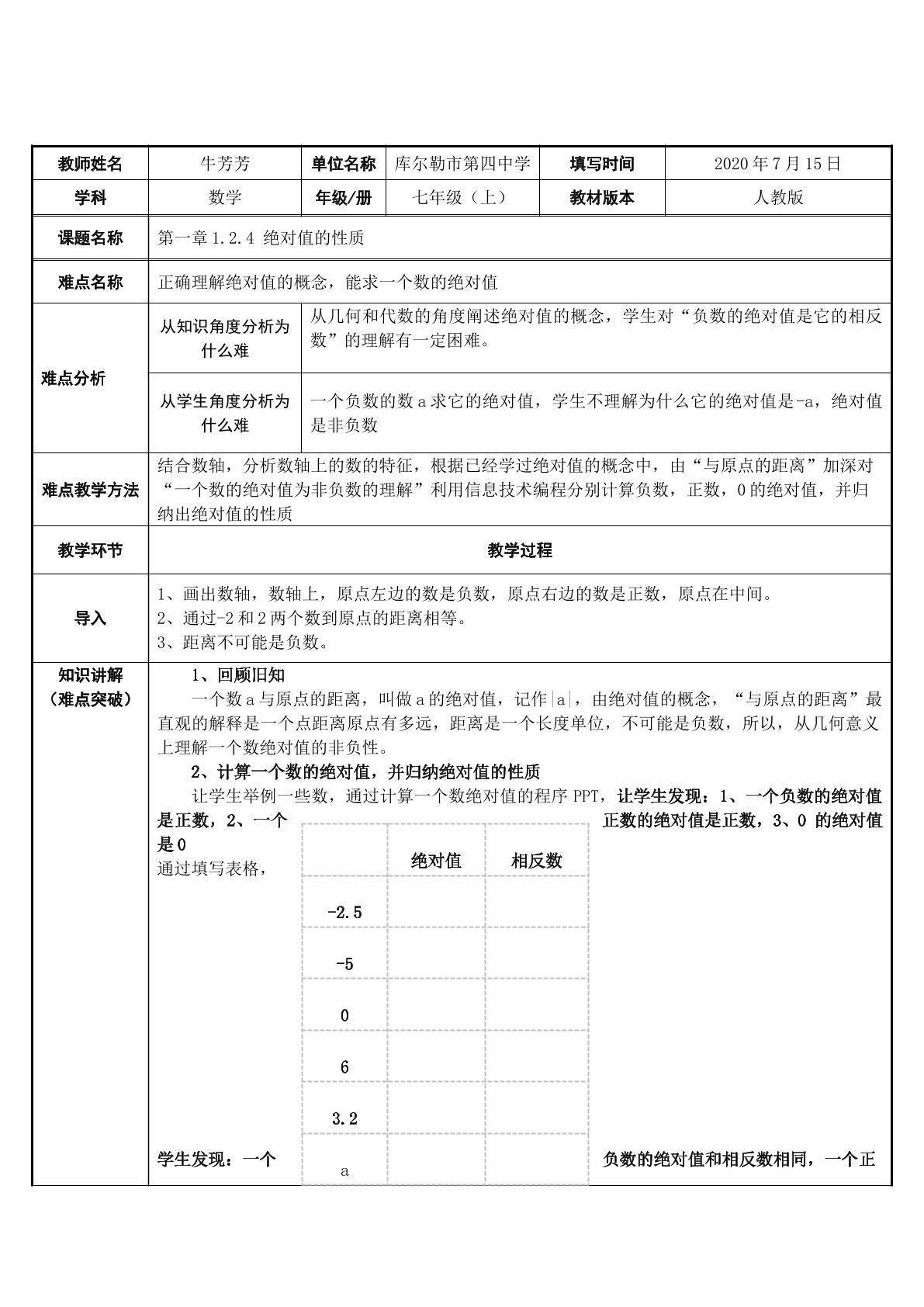 1.2.4绝对值的性质