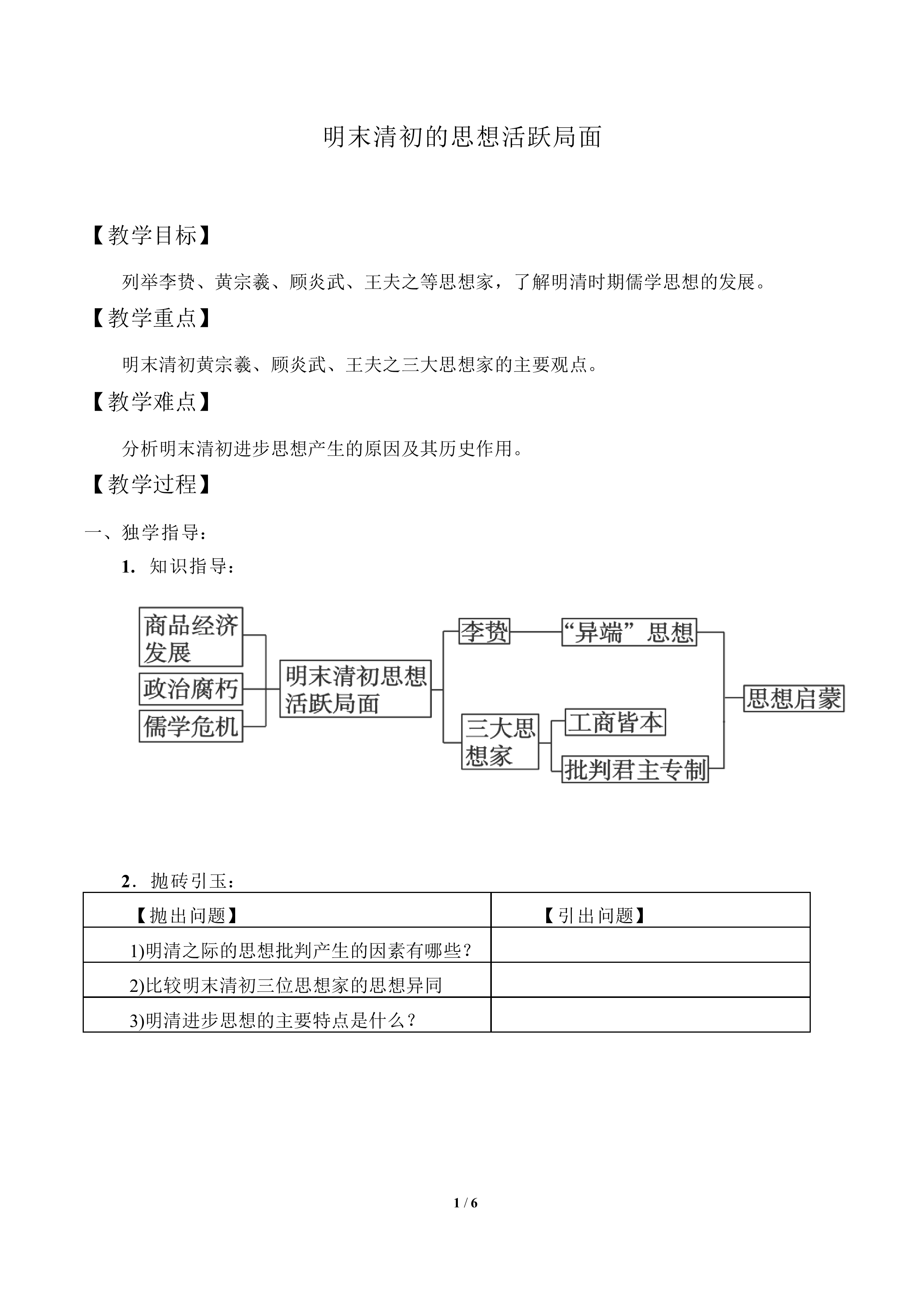 明末清初的思想活跃局面_教案5