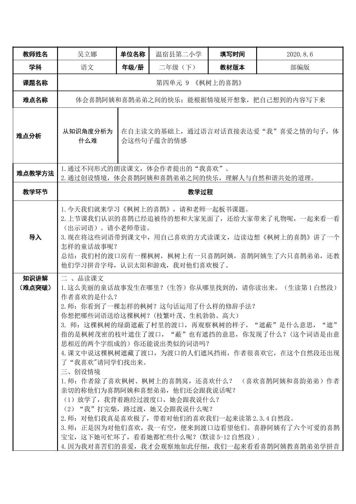 枫树上的喜鹊