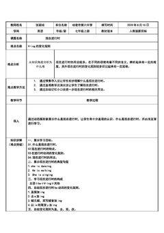 现在进行时