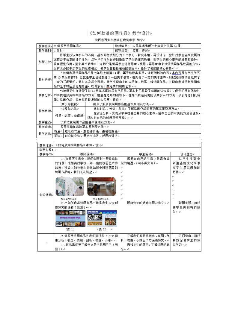 14. 如何欣赏绘画作品（选修）