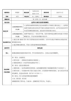 盐类的水解及溶液的酸碱性