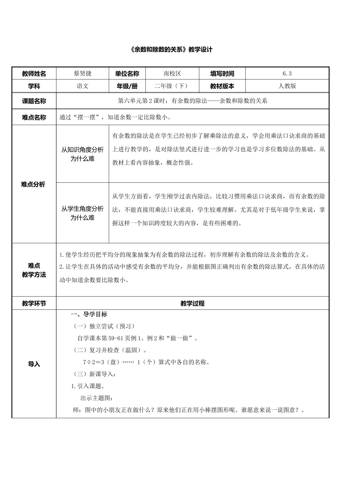 余数和除数的关系