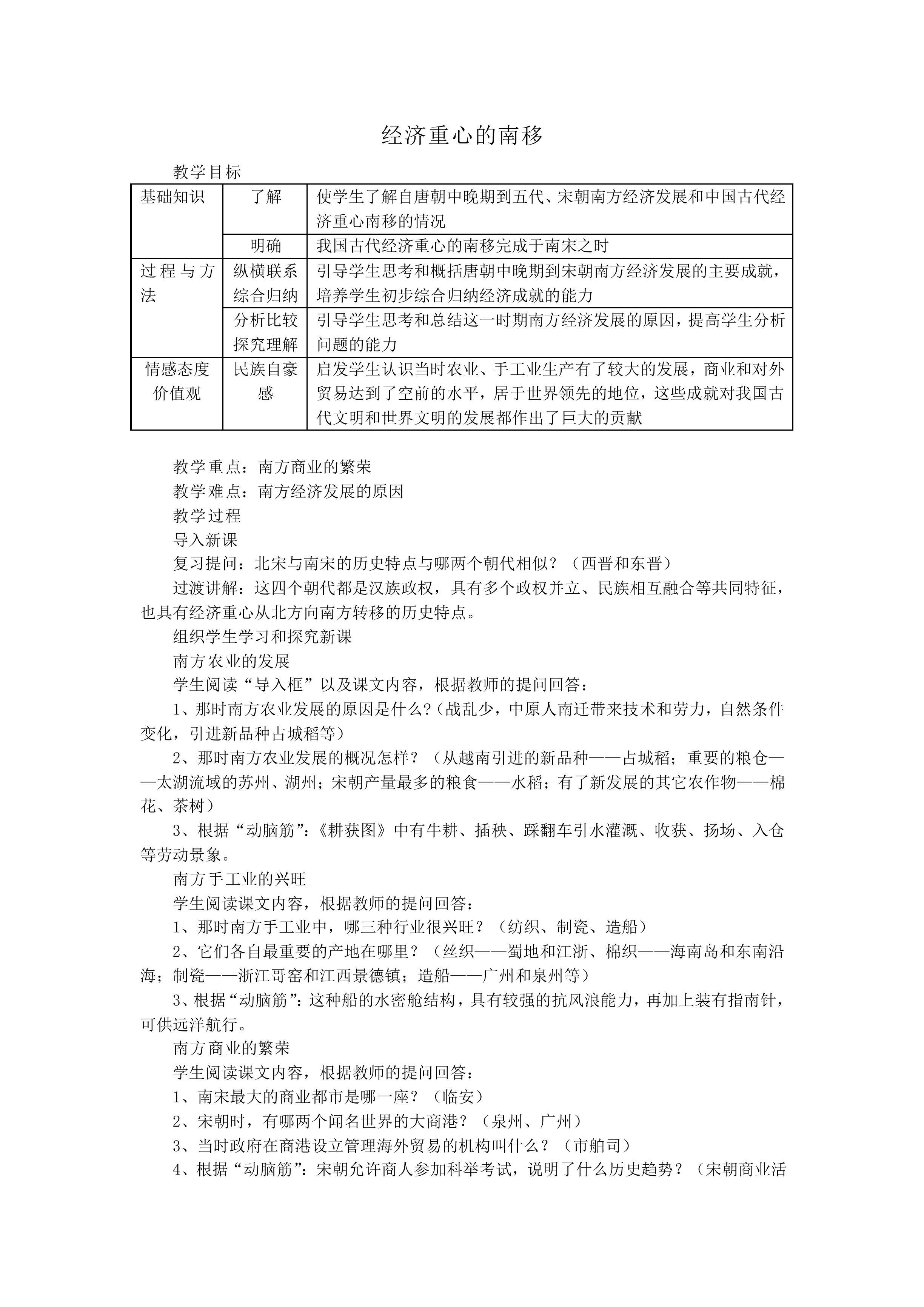 经济重心的南移_教案1