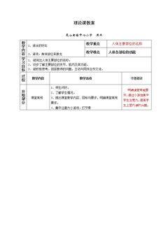 体育与健康基础知识:身体各部位名称