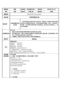 名词所有格知识讲解
