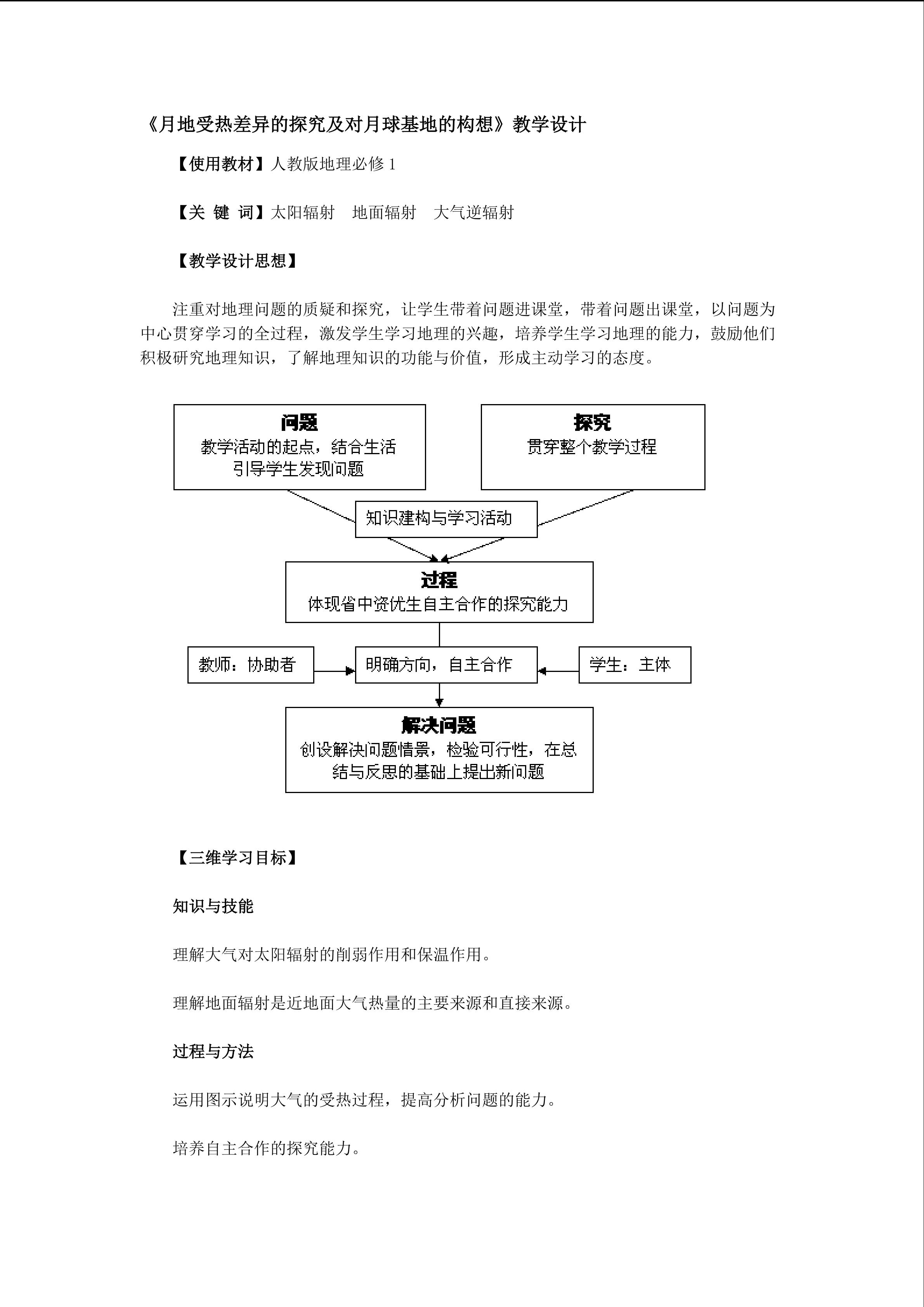 月地受热差异的分析和建立月球基地的设想