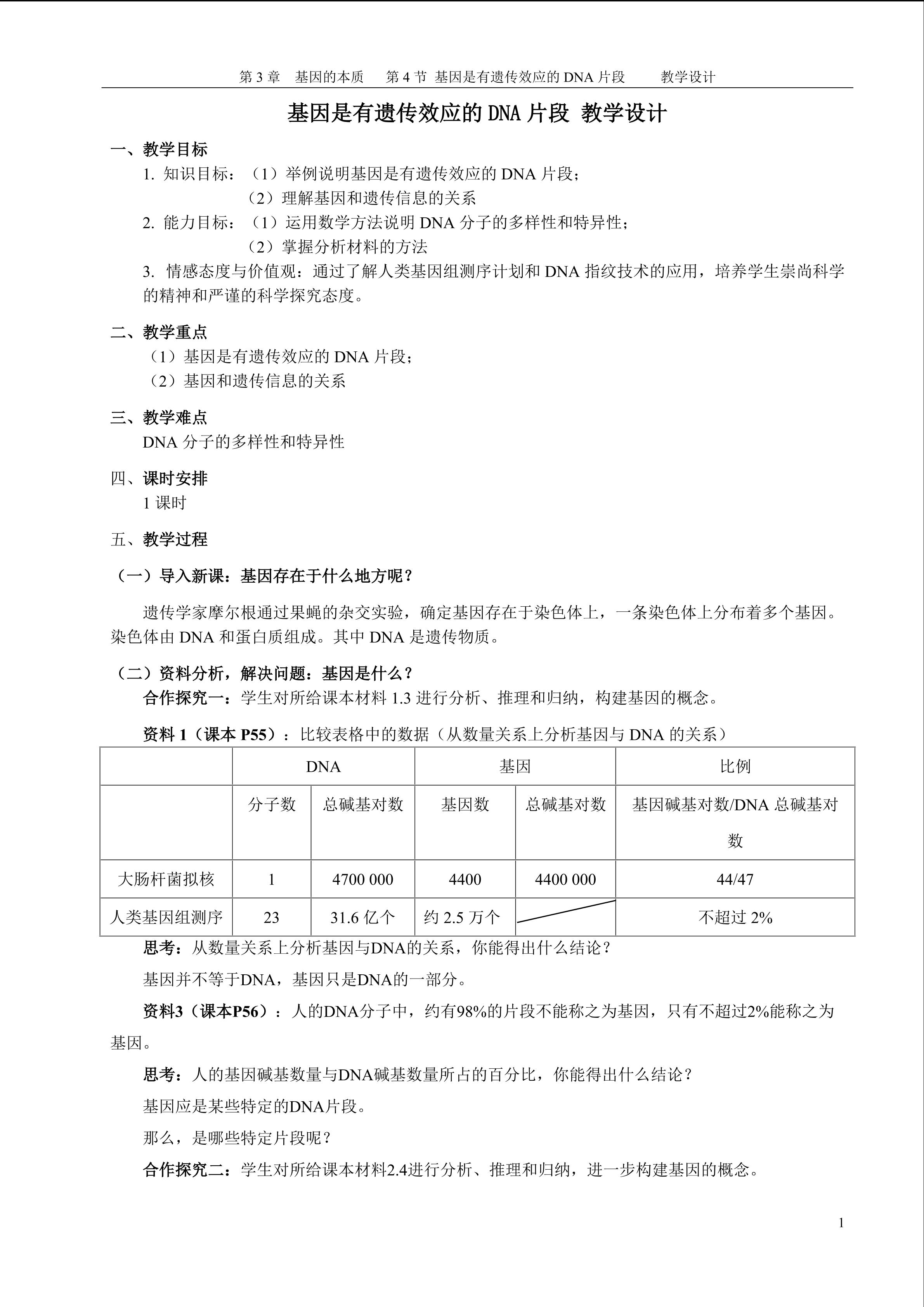 基因是有遗传效应的DNA片段