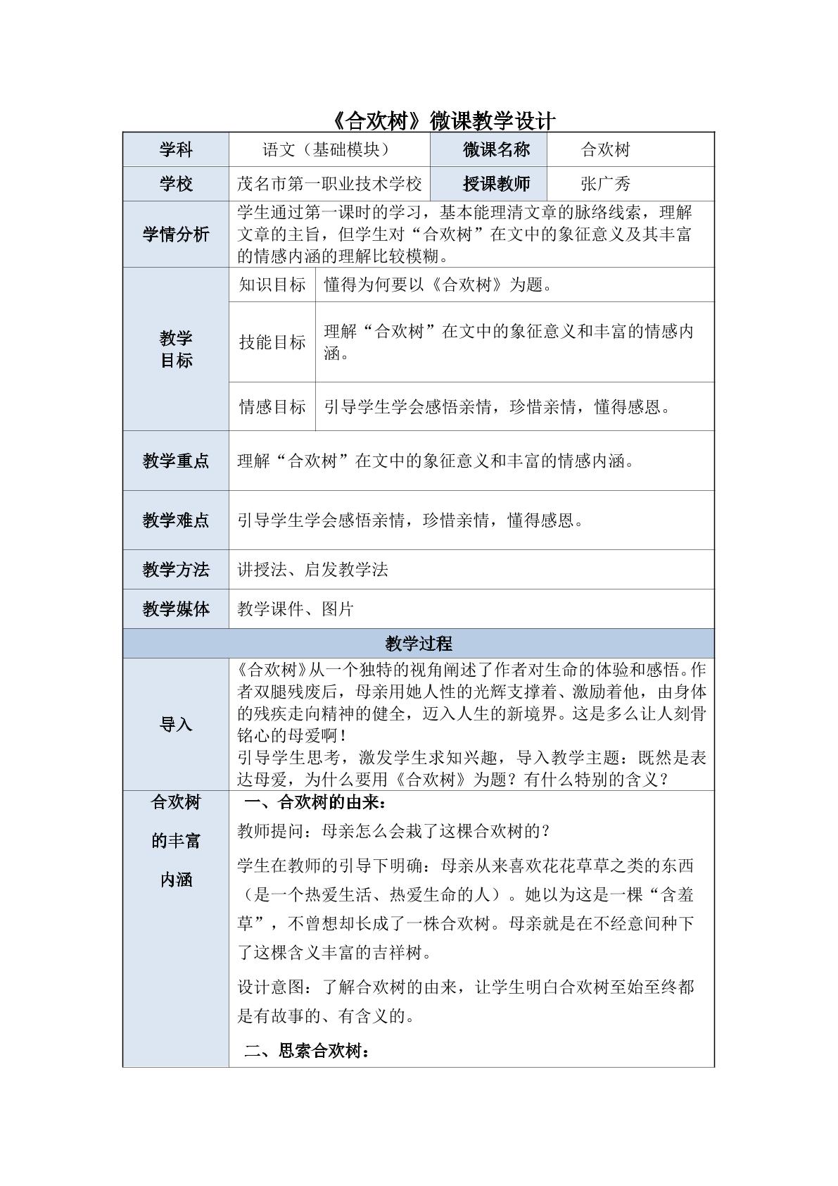 合欢树