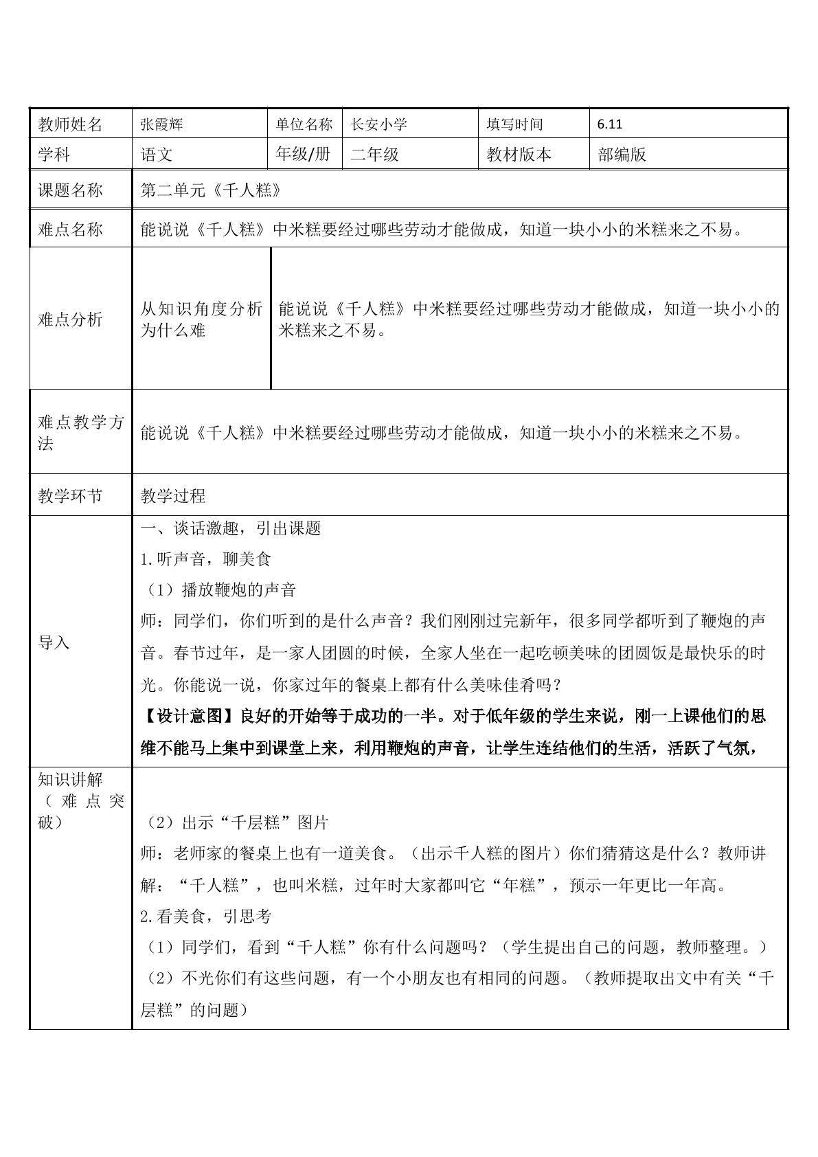 千人糕