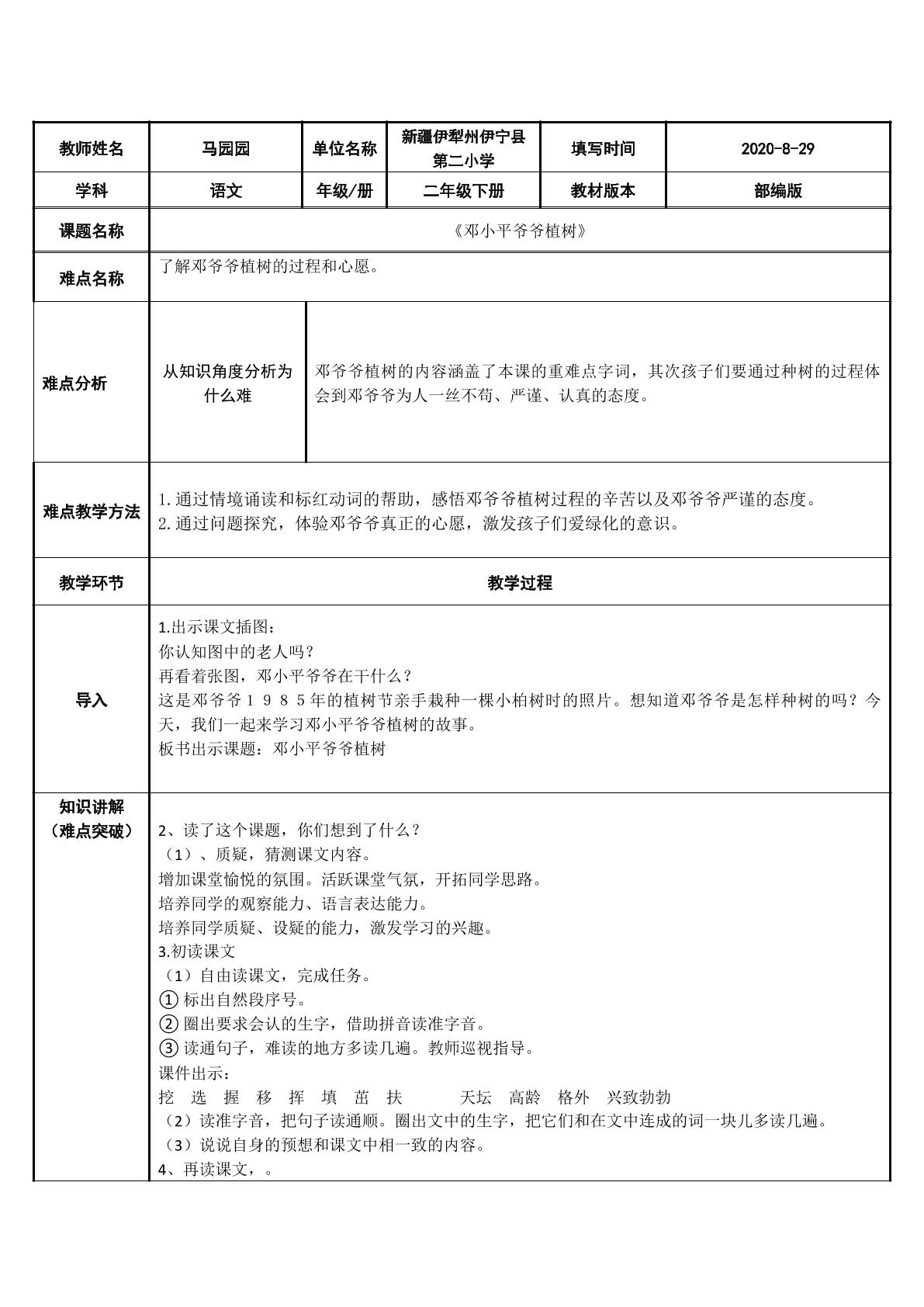 邓小平爷爷植树2