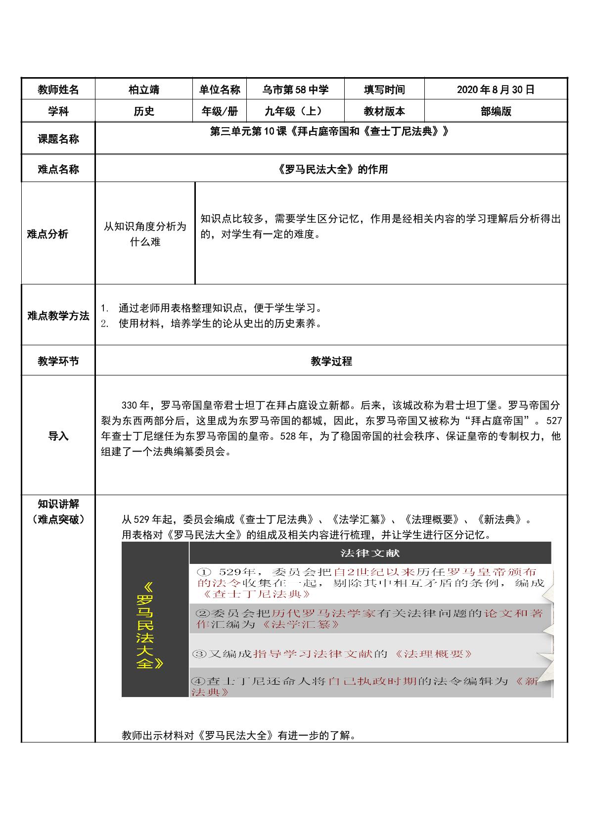 罗马民法大全的作用