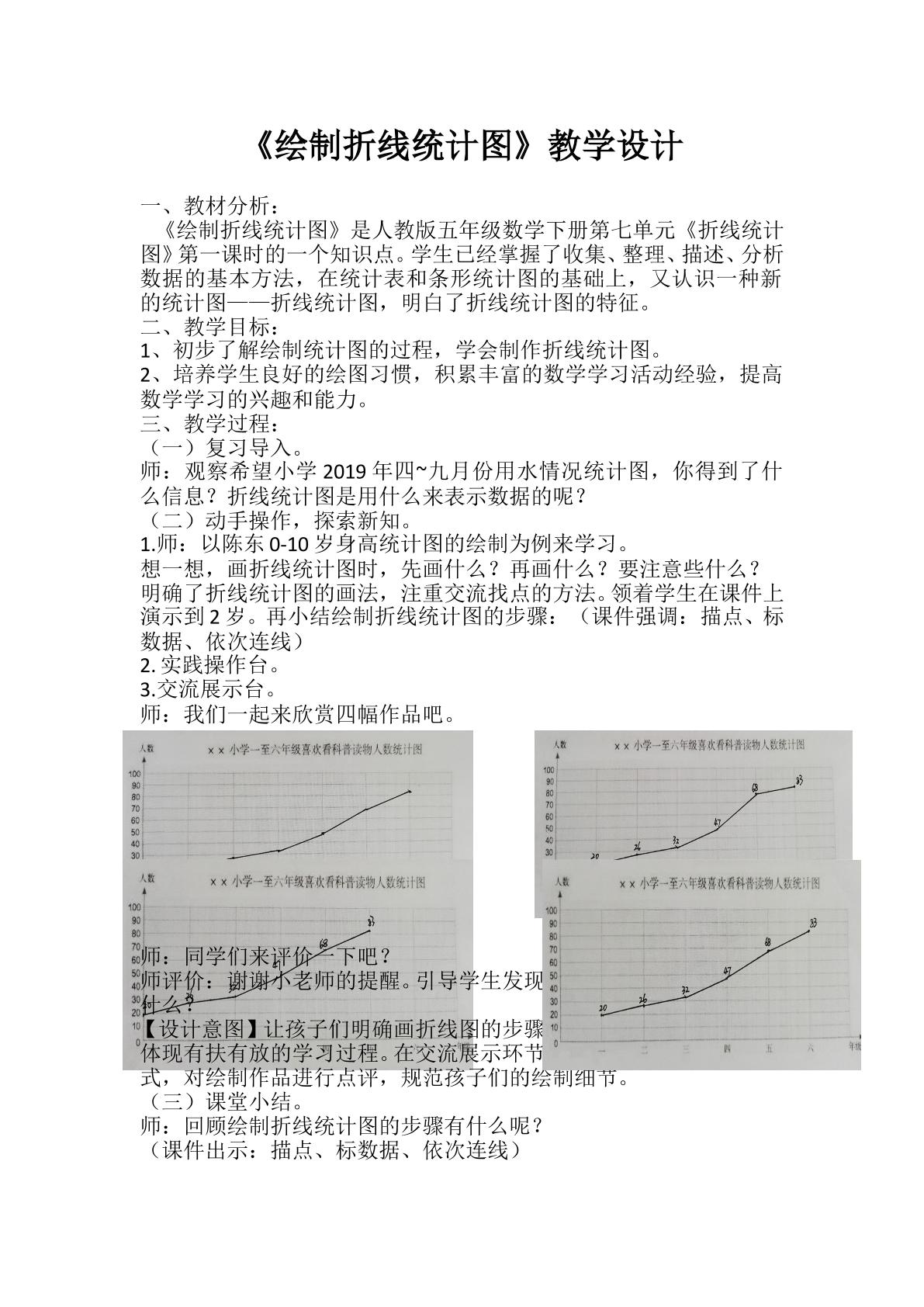 绘制折线统计图