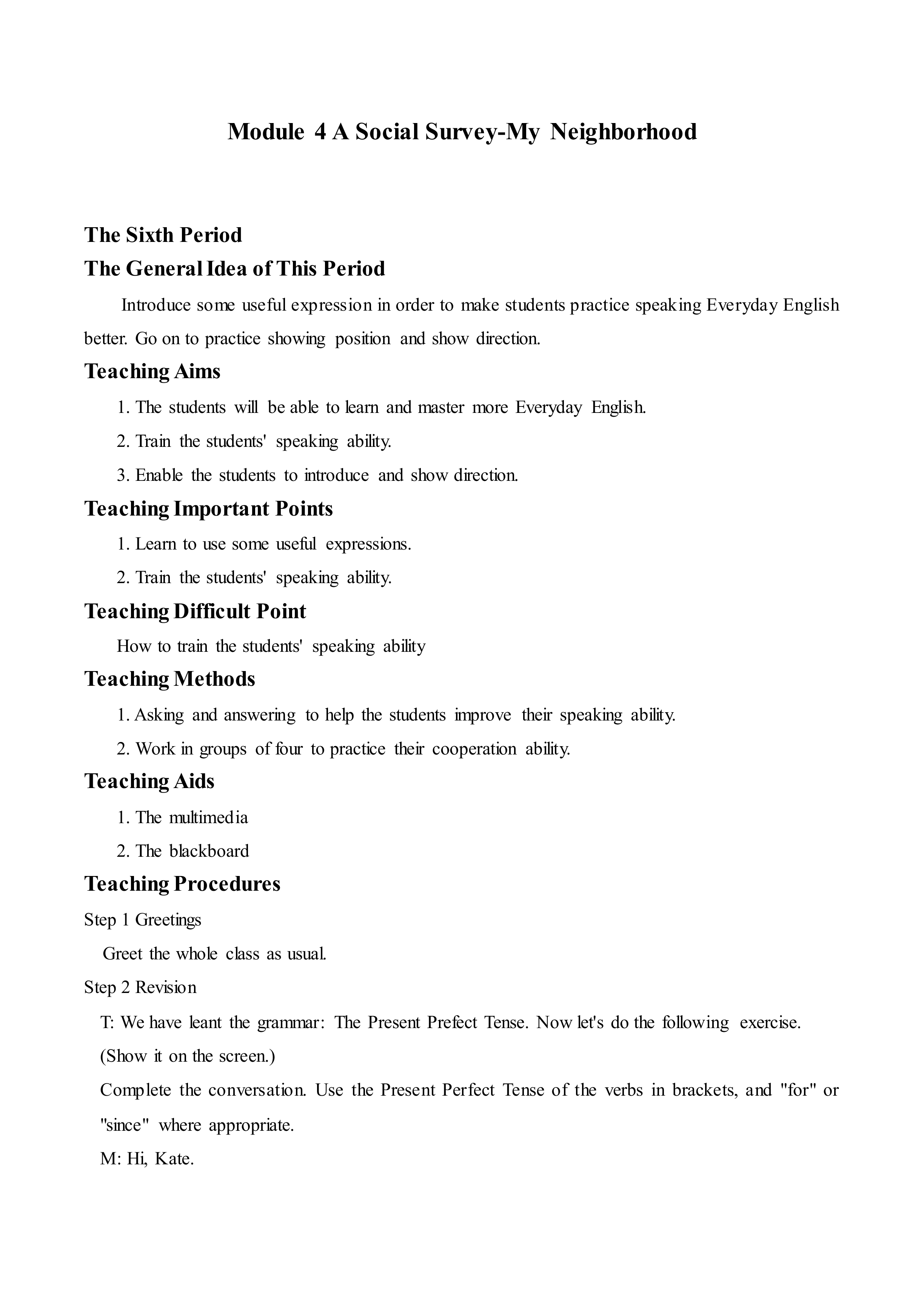  A Social Survey - My Neighbourhood_教案7