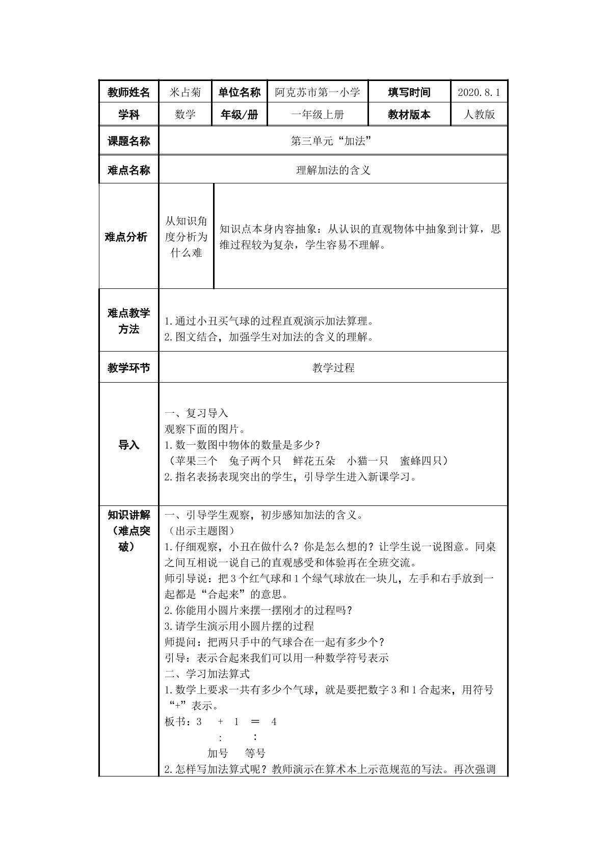 加法