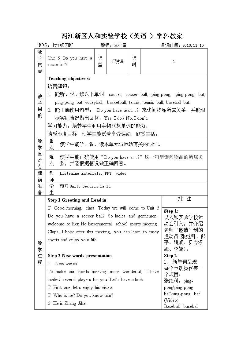 Section A 1a—2d