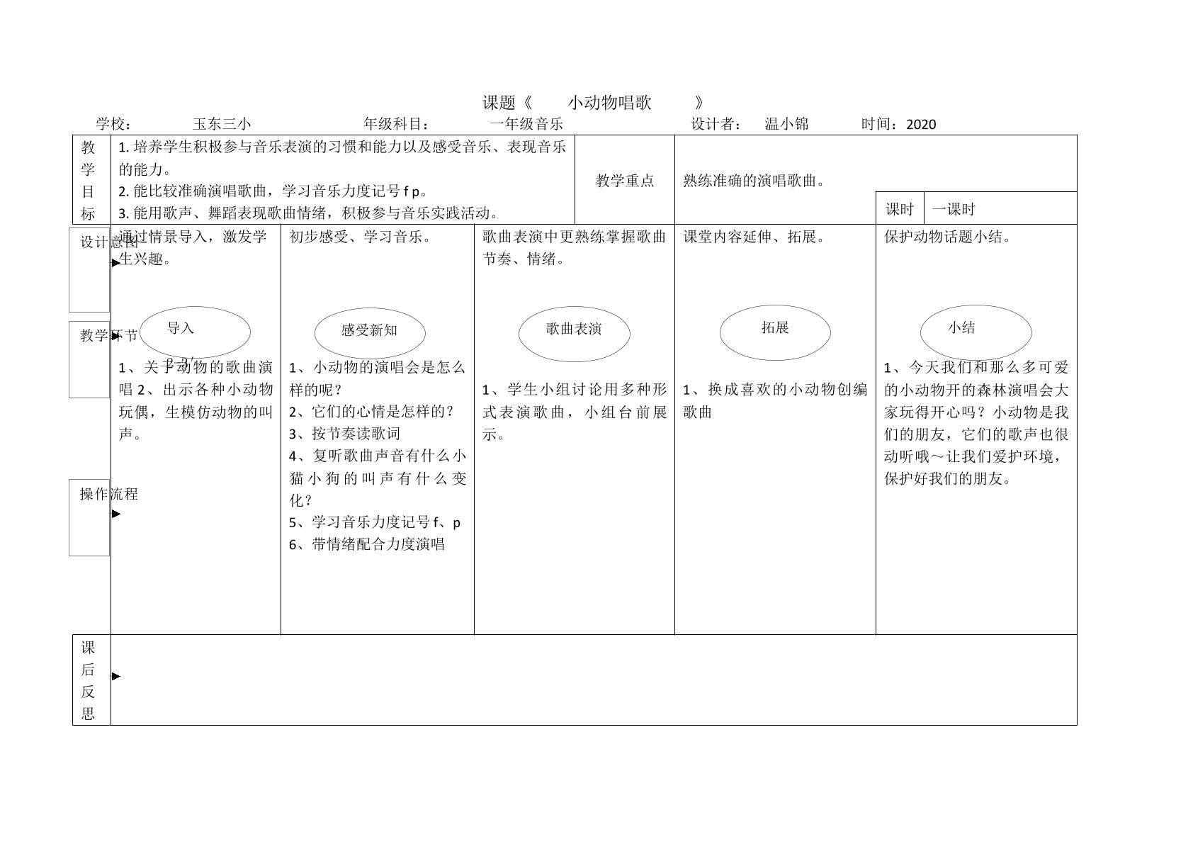 小动物唱歌