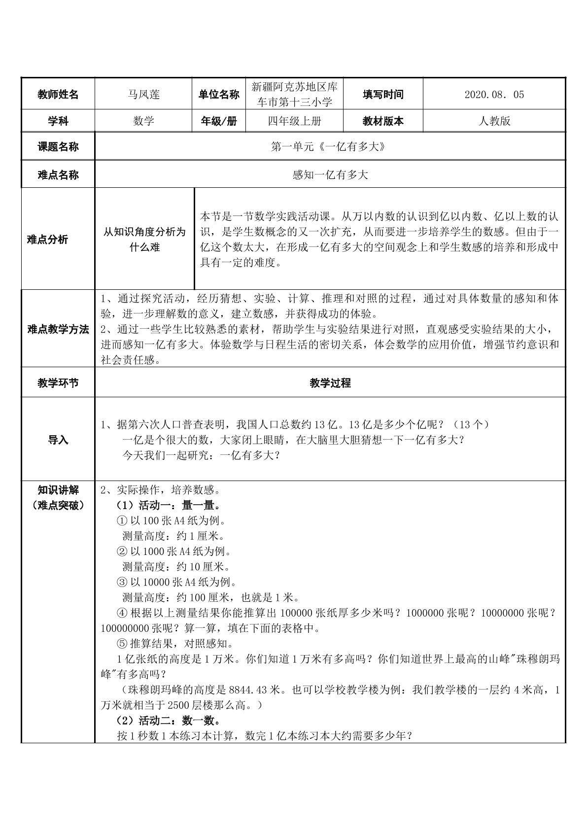 一亿有多大