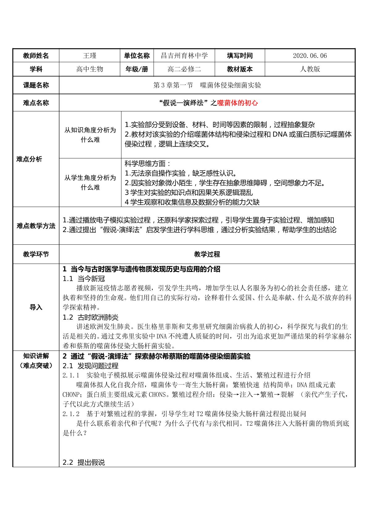 “假说-演绎法”之噬菌体初心