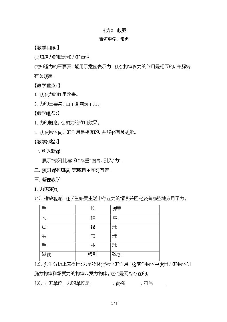 第1节　力