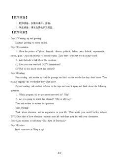 Unit 6 Teenagers and Television