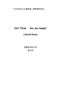 3 Are you happy?