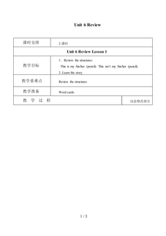Unit 6 Review_教案1