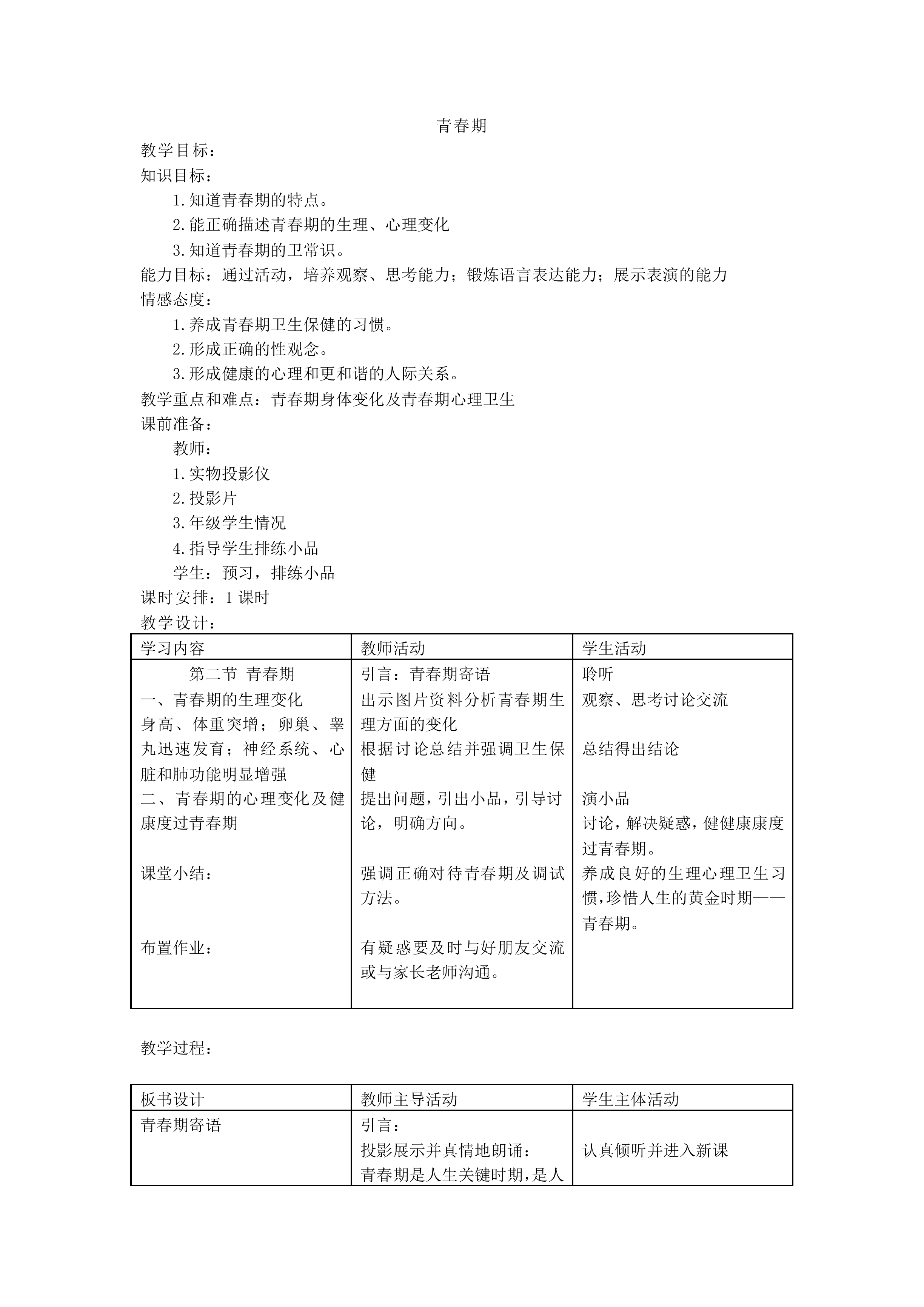 青春期_教案1