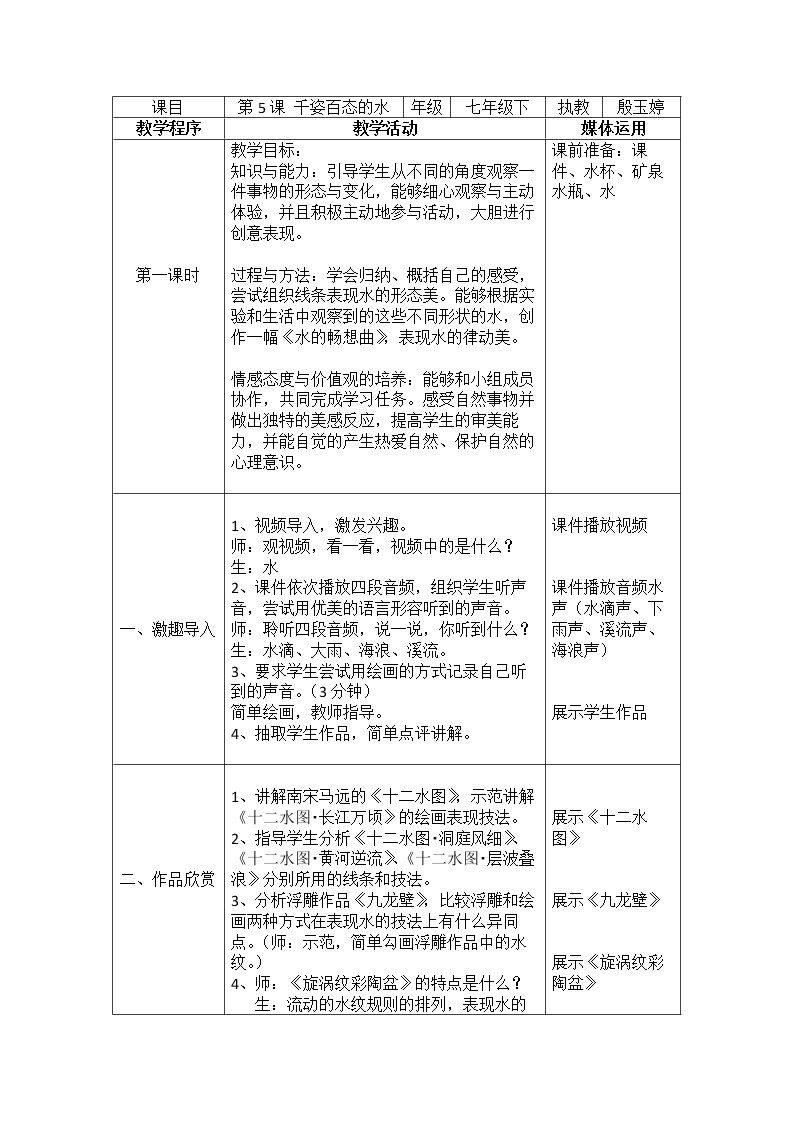 第5课 千姿百态的水