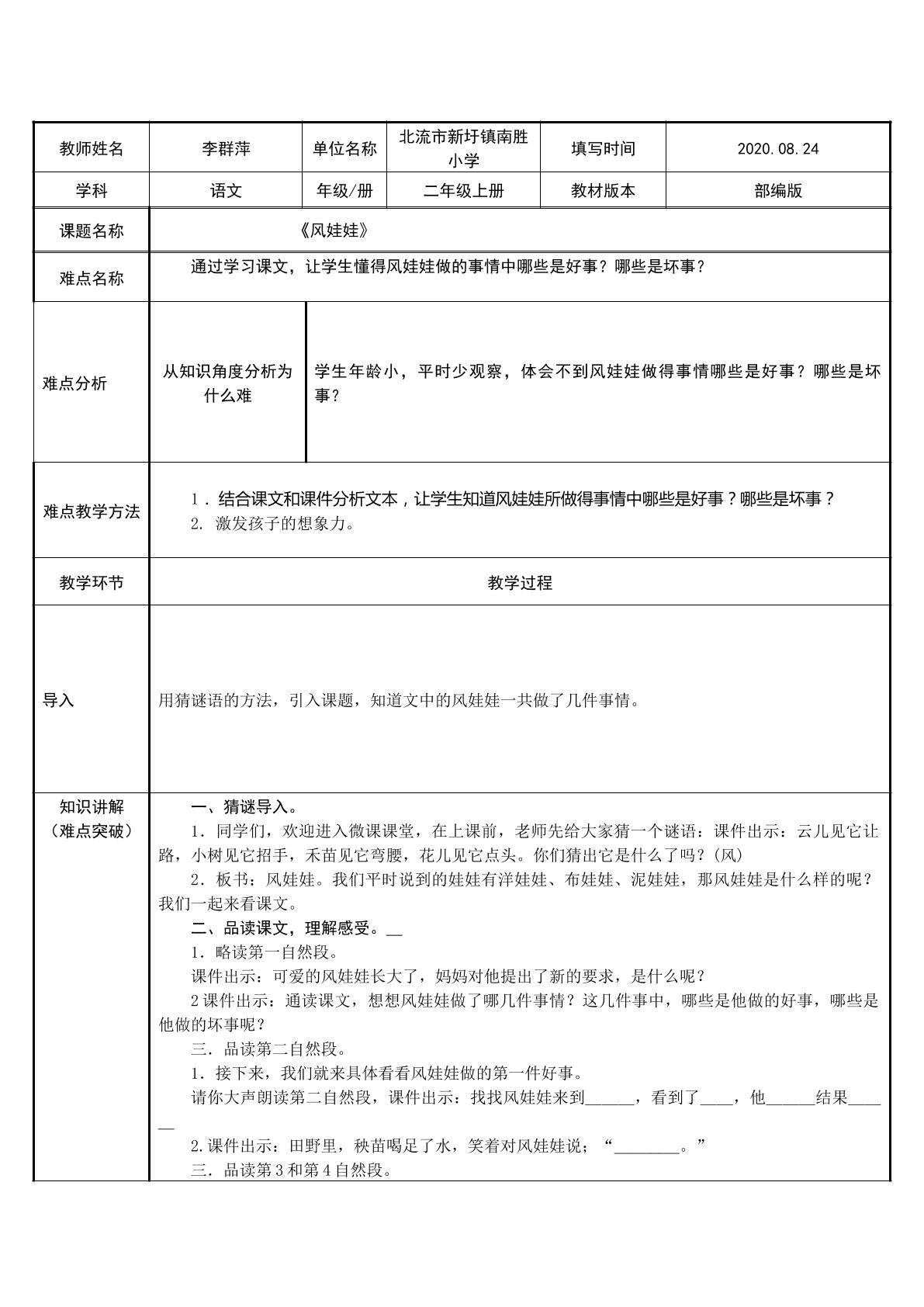 风娃娃