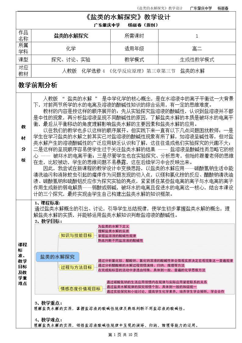 盐类水解
